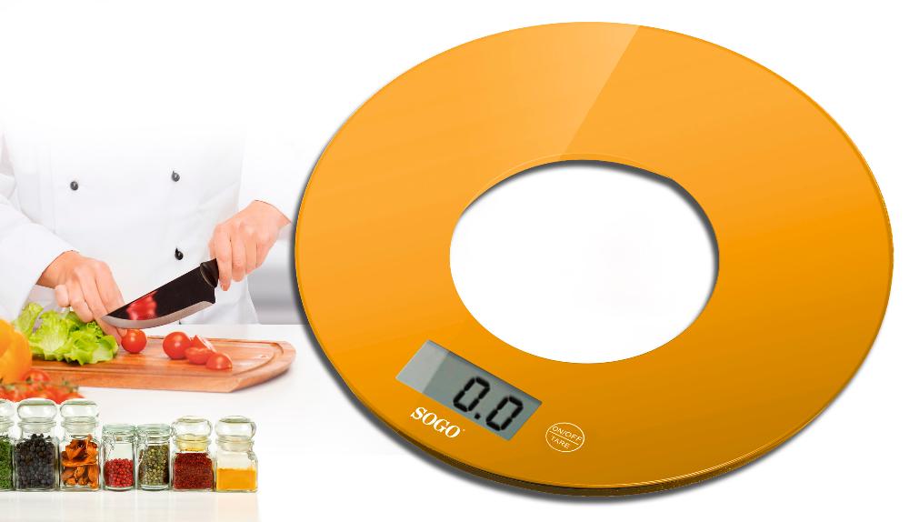 Slika SOGO Kuhinjska vaga BAC-SS-3965 Digitalna  Narandzasta , 5 kg