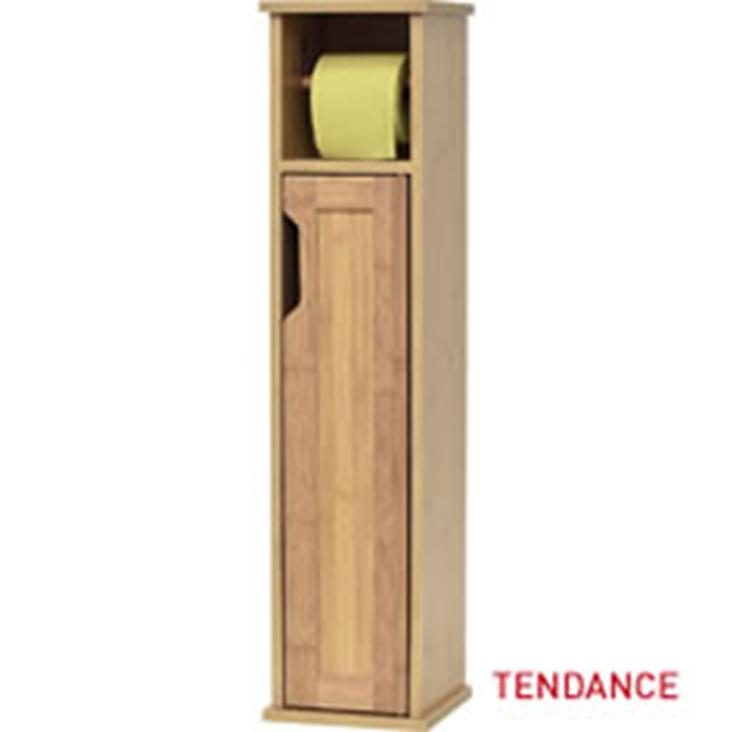 Slika TENDANCE DRŽAČ TOALET PAPIRA SA OSTAVOM MDF, BAMBUS MAHE