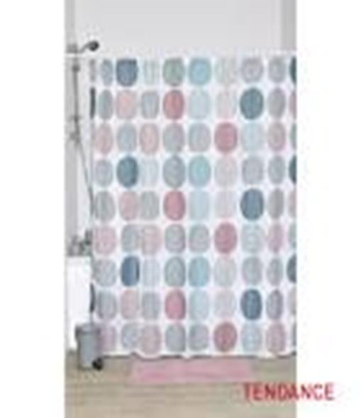 Slika TENDANCE ZAVESA ZA KADU + 12 BELIH PP KUKICA 180 x 200 CM POLIESTER, GAIA