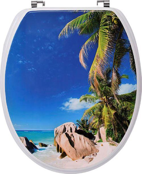 Slika TENDANCE WC DASKA MDF SA METALNIM OKOVIMA, COCO BEACH