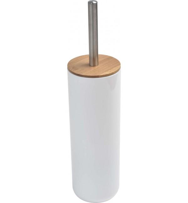 Slika TENDANCE WC ČETKA POLIRESIN/BAMBUS BATH, BELA/BAMBUS