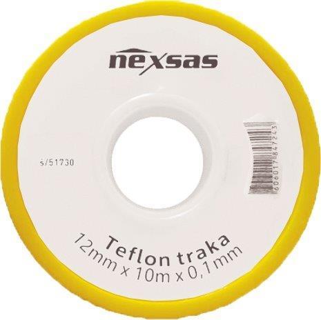 Slika NEXSAS TEFLON TRAKA ZUTA 10M 