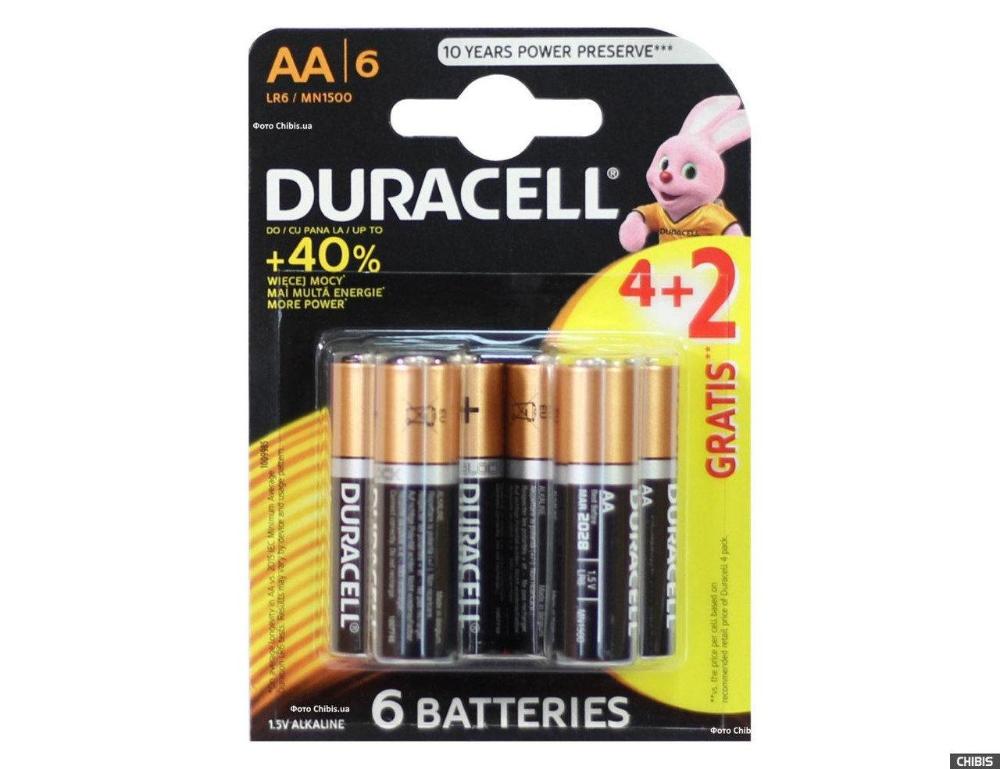 Slika DURACEL BASIC AL AA 4+2 029675