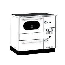 Slika ALFA PLAM Šporet za etažno grejanje TERM 20 LEVI Bela Drvo/Ugalj