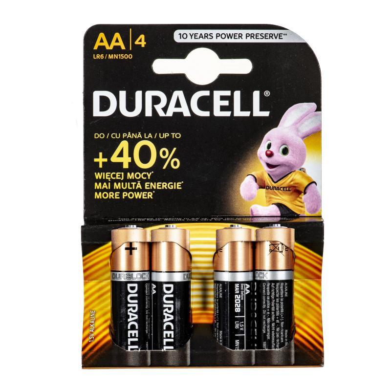 Slika Baterije AA alkalna LR6 Duracell Basic duralock 508188, 1/4
