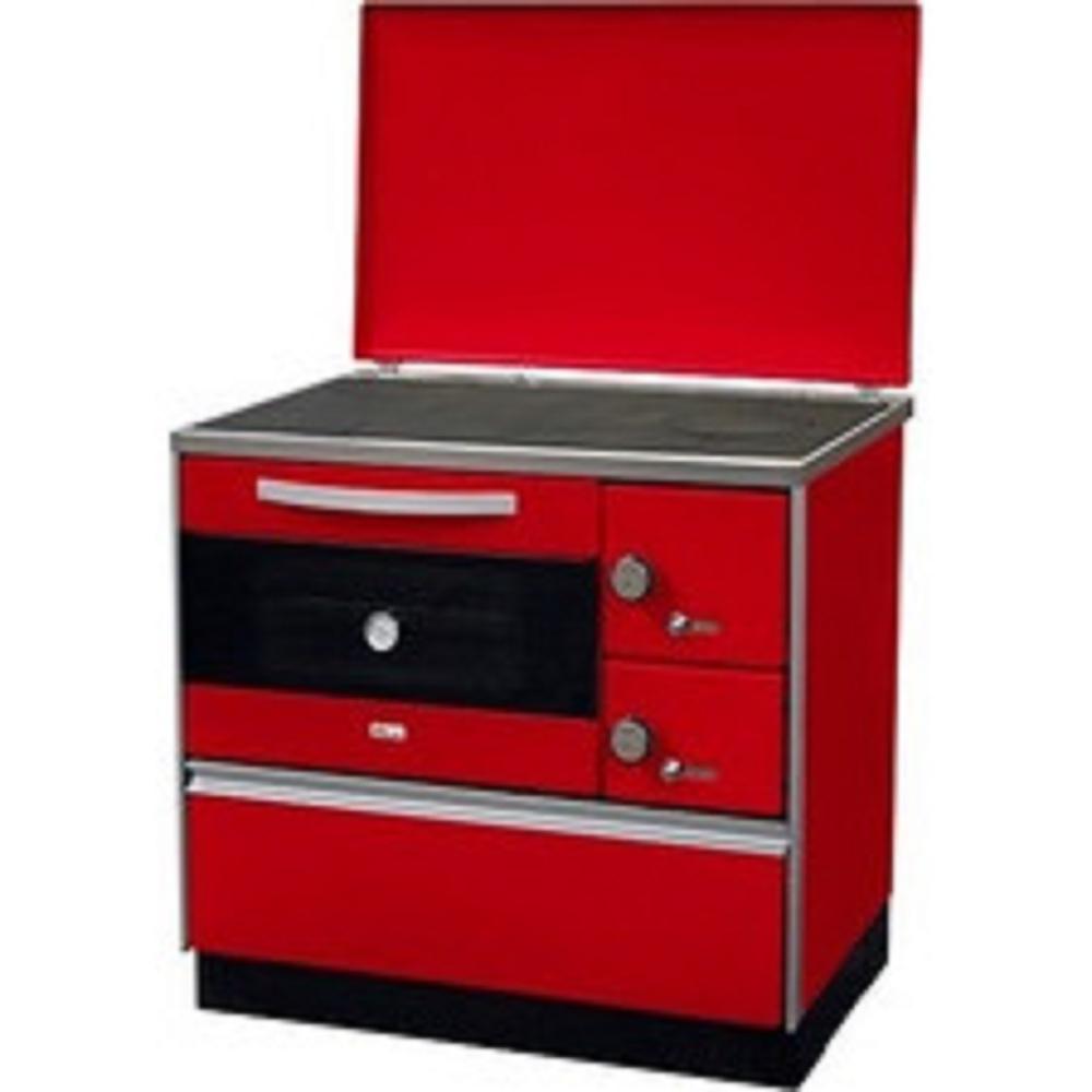 Slika MBS Šporet za etažno grejanje THERMO ROYAL 720 P 3D/L LEVI Crvena Drva i ugalj 