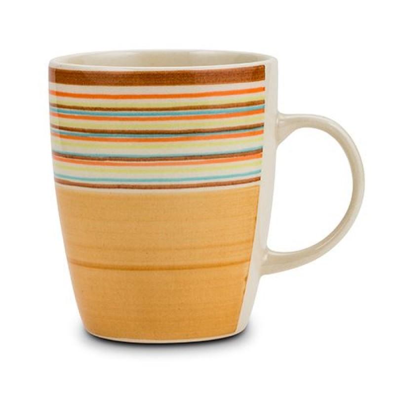 Slika NAVA ŠOLJA "LINES BROWN" 350 ML