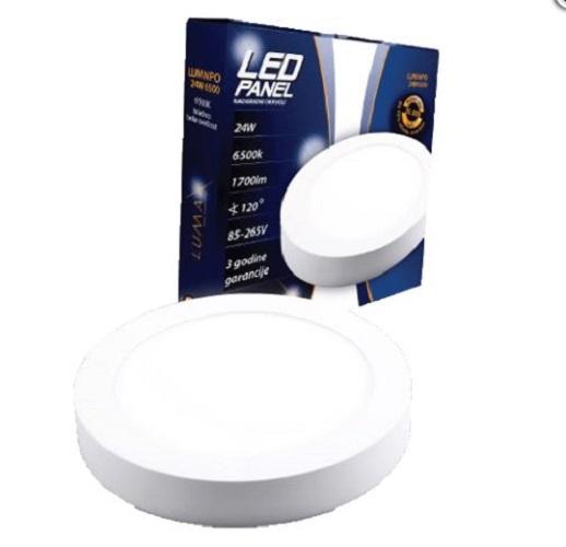 Slika LUMAX LED PANEL NADGRADNI OKRUGLI MNPO 24W 3000K