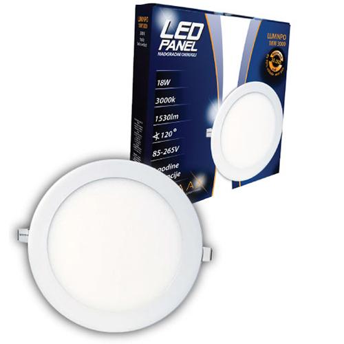 Slika LUMAX LED PANEL NADGRADNI OKRUGLI MNPO-18W 6500K