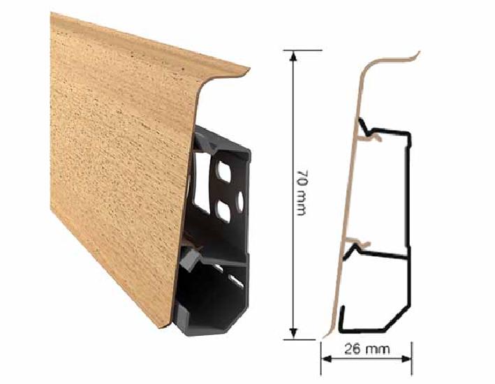 Slika PVC LAJSNA ZA LAMINAT INDO  ALUMINIJUM 17