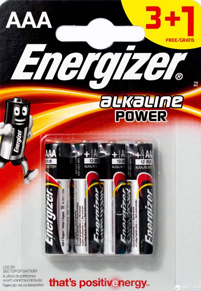 Slika BAT."ENERGIZER"ALKALNE AAA 3+1