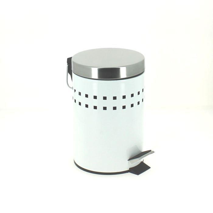 Picture of TENDANCE KANTA ZA SMEĆE 3L NA PEDALU METAL, BELA