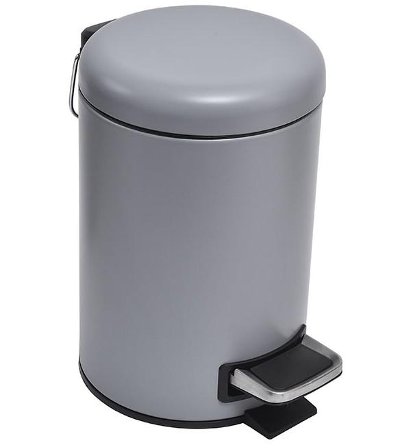 Picture of TENDANCE KANTA ZA SMEĆE 3L NA PEDALU METAL, MAT SIVA