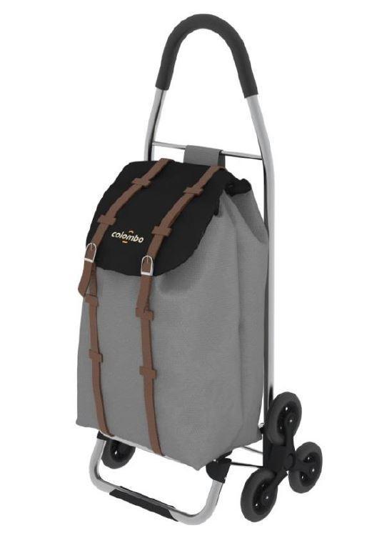 Slika KOLICA ZA KUPOVINU SA TRI TOČKA SIVA COLOMBO