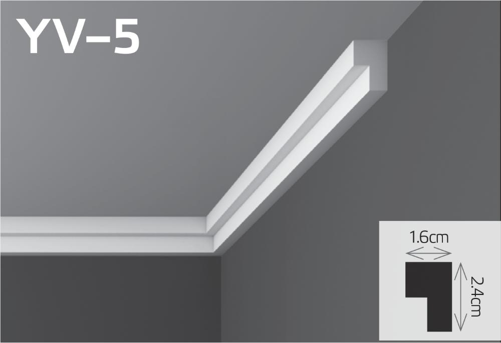 Slika UNUTRAŠNJA UKRASNA UGAONA LAJSNA YV-5(BOSS)