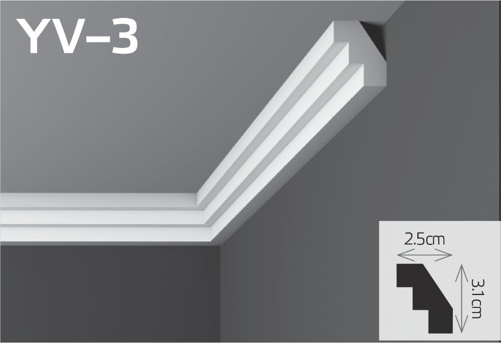 Slika UNUTRAŠNJA UKRASNA UGAONA LAJSNA YV-3
