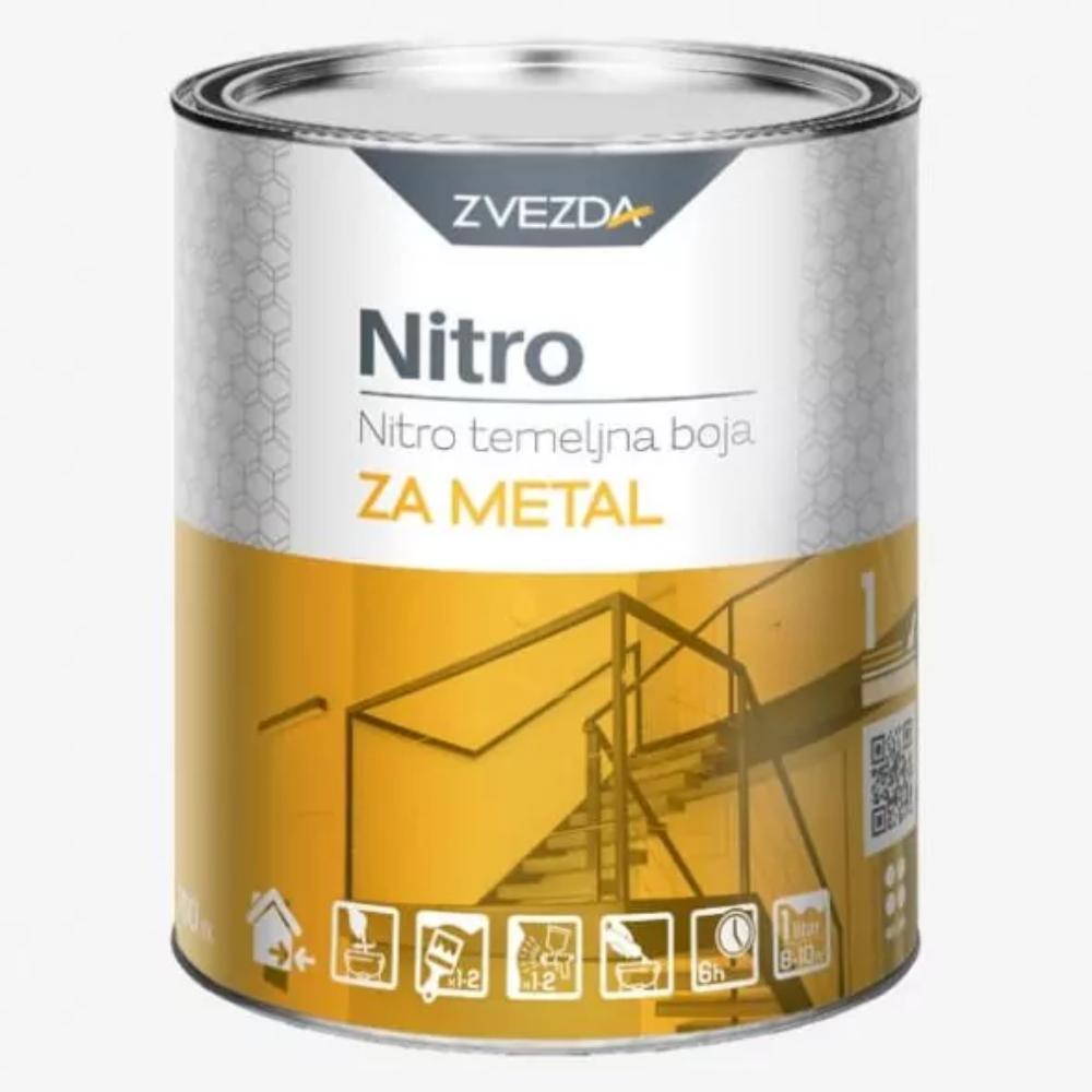 Slika NITRO OSNOVNA BOJA ZA METAL OKSID CRVENA 0.75