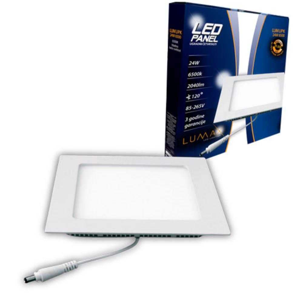 Slika LUMAX LED PANEL UGRADNI ČETVRTASTI MUPK-24W 6500K