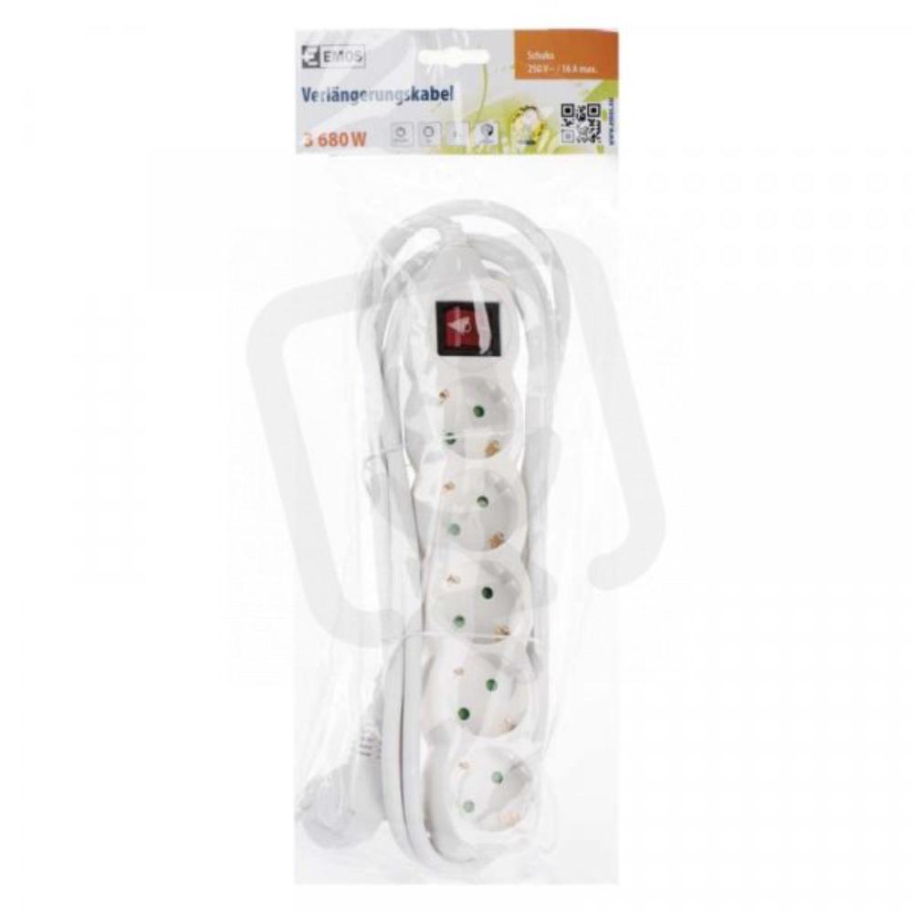 Slika PRODUZNA PRIKLJUCNICA"EMOS"5G/5M PREKID.