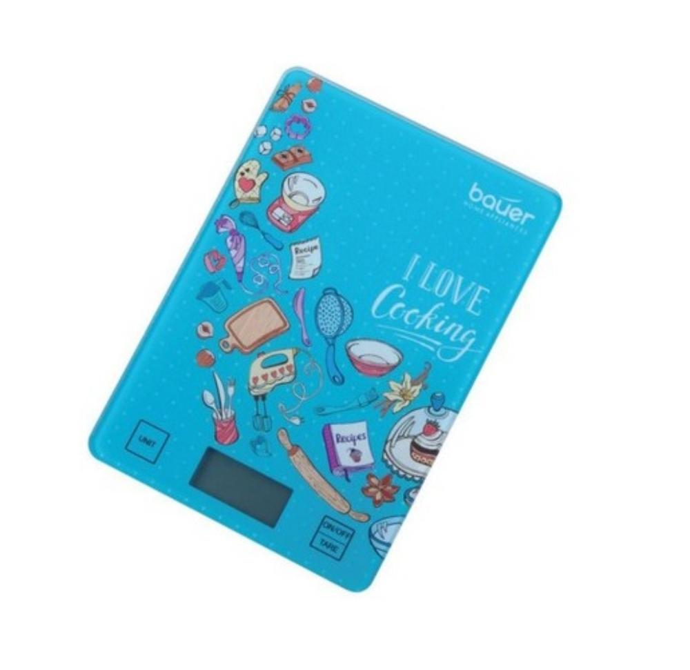 Slika BAUER Kuhinjska vaga KS-200 Digitalna  Plava , 5 kg 
