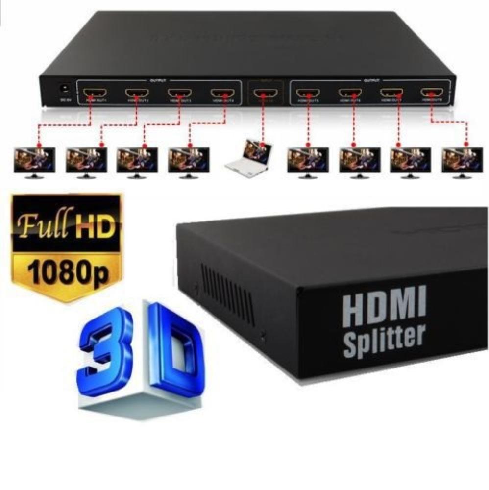 Picture of HDMI spliter 1/8 1080P 3D V1.4 aktiv 