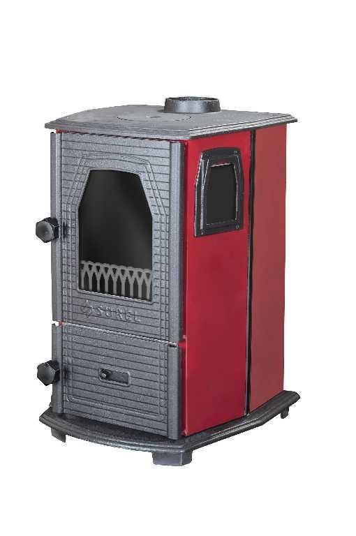 Slika SUREL Peć na čvrsto gorivo 5115 Bordo 6.4 kW