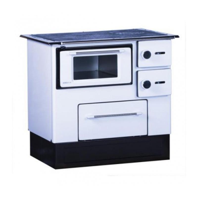 Slika ALFA PLAM Šporet 46 TERMO 2 LEVI Bela Drvo/Ugalj