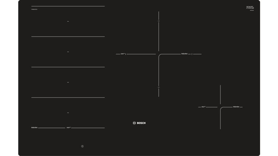 Slika BOSCH Ugradna ploča PXE801DC1E  Indukciona Crna