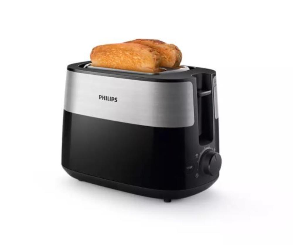 Slika PHILIPS Toster HD2516/90  Crno/Siva , 830 W