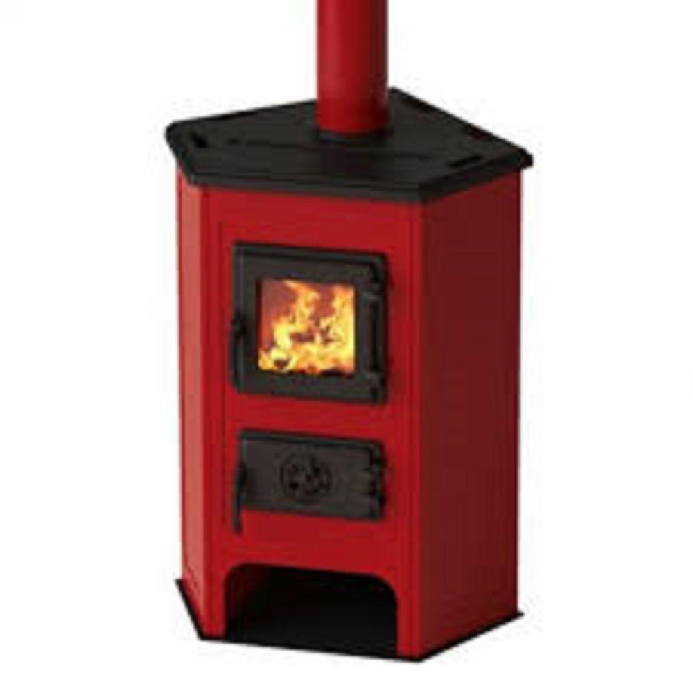 Slika MBS Peć na čvrsto gorivo CORNER Crvena 10/12 kw