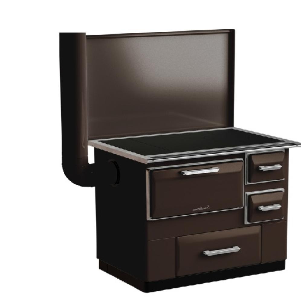 Slika MBS Šporet 7 SL DP LEVI Braon Drvo/Ugalj