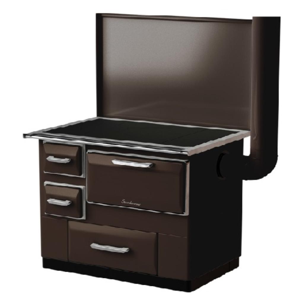 Slika MBS Šporet 7 SL DP DESNI Braon Drvo/Ugalj