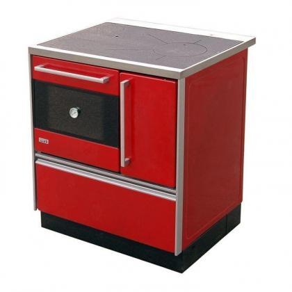 Slika MBS Šporet ROYAL 720+P3 LEVI Crvena Drvo i ugalj