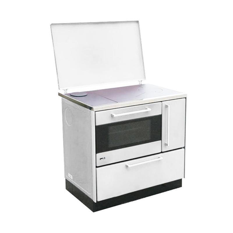 Slika MBS Šporet ROYAL 900+P3 LEVA Bela Drvo/Ugalj