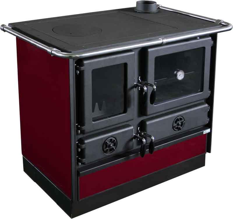 Slika MBS Šporet MAGNUM DESNI Bordo Drva i ugalj 