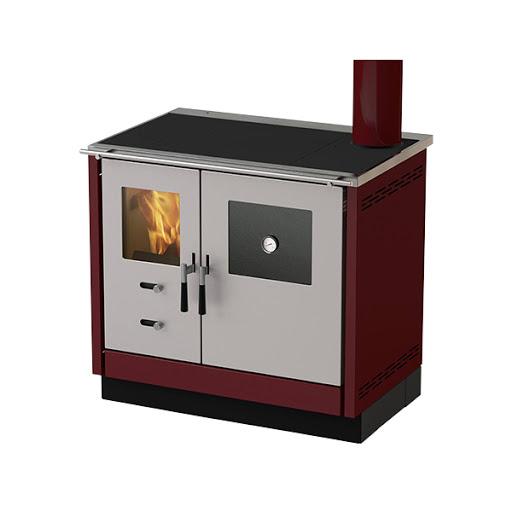 Slika MBS Šporet za etažno grejanje THERMO AS DESNI Bordo Drva i ugalj 