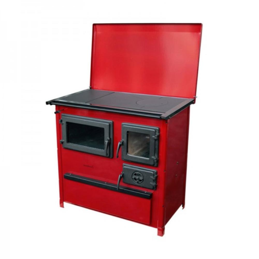 Slika MBS Šporet TREND LEVI Crvena Drvo/Ugalj