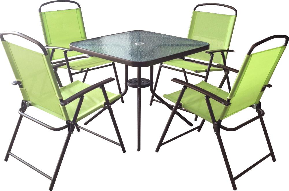 Slika NEXSAS BAŠTENSKI SET RASKLOPIVI 4+1 EMA