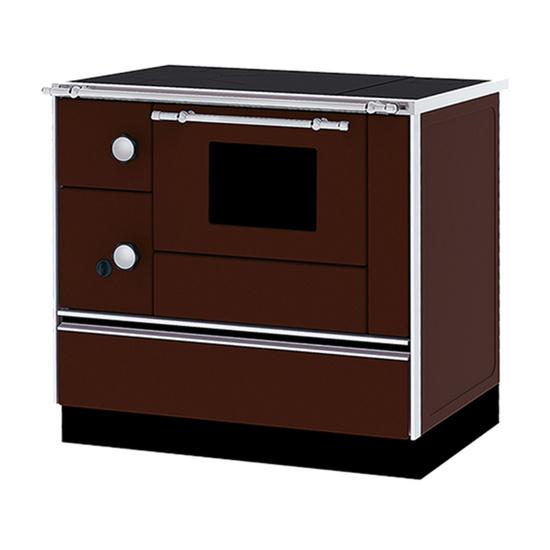 Slika ALFA PLAM Šporet 90H TERMO DESNI Braon Drvo/Ugalj