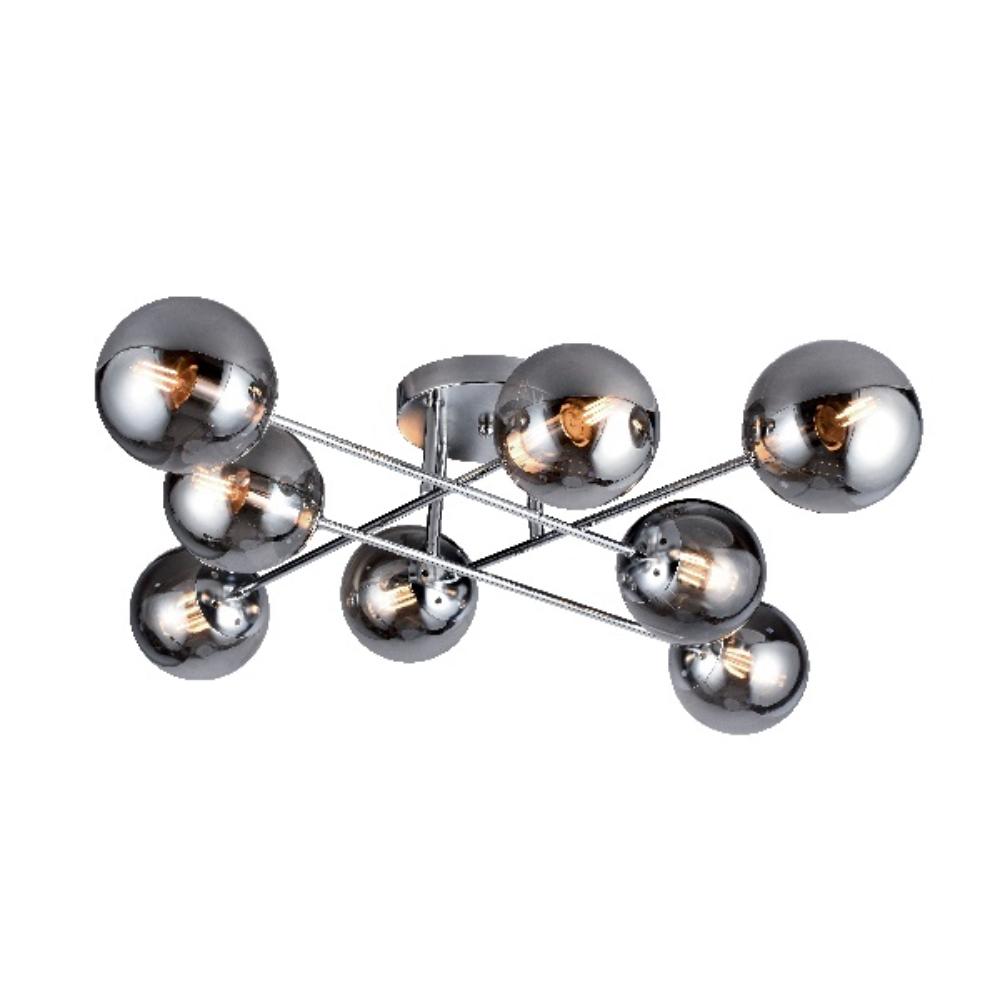 Slika ELMARK ERMINA PLAFONSKA SVETILJKA 8XE14 HROM/MAT STAKLO