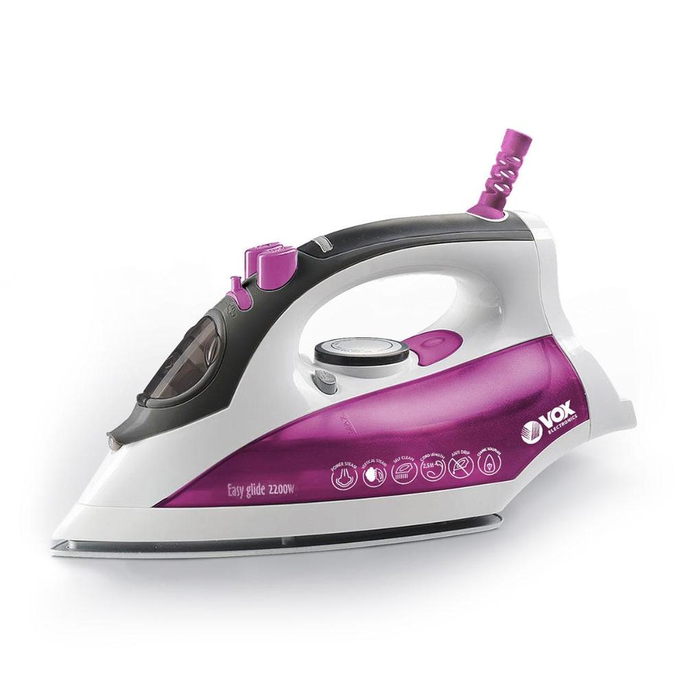 Slika VOX Pegla DBL7003 Parna , Roze/Bela