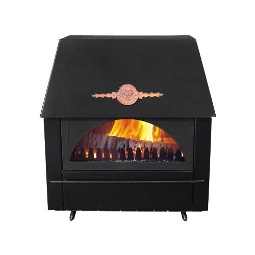 Slika ALFA PLAM Kamin RUSTIKAL Crna 11 kW