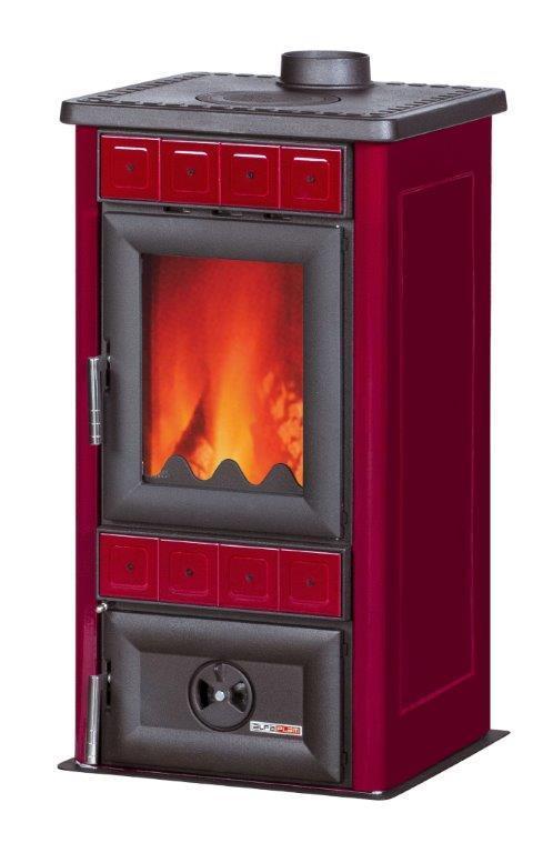 Slika ALFA PLAM Peć na čvrsto gorivo LARA Crvena 8 kW