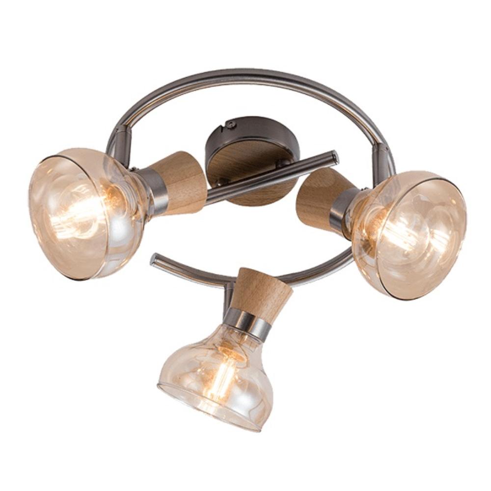 Slika ADDY SPOT SVETILJKA 3XE14 DRVO