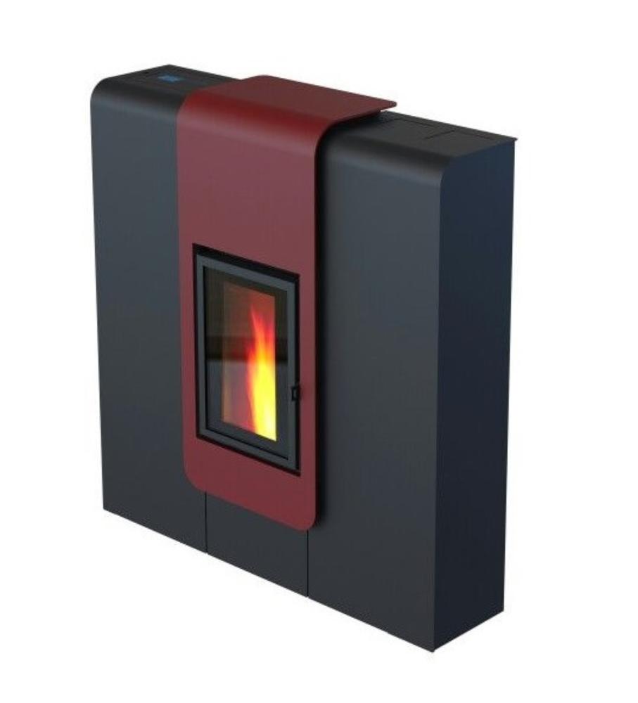 Slika ALFA PLAM Peć na pelet CALUX XILA Crvena  8 kW  