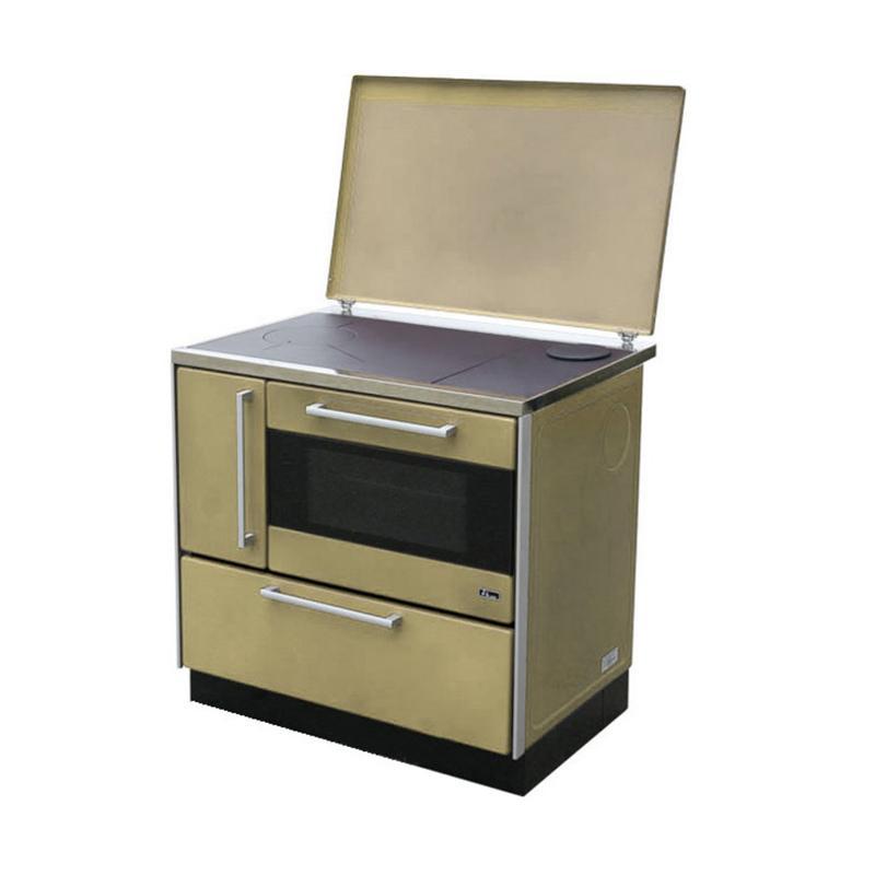 Slika MBS Šporet ROYAL 900+P3 DESNI Krem Drvo/Ugalj