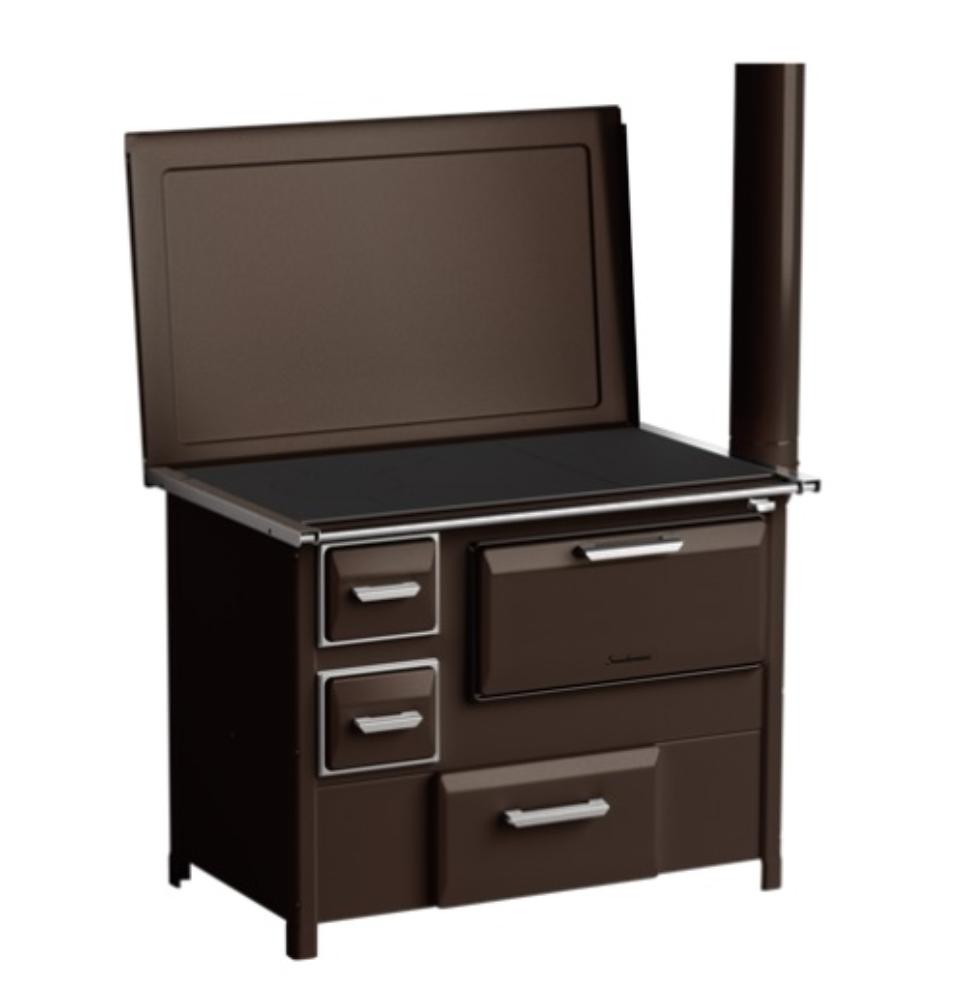 Slika MBS Šporet 9 SL DESNI Braon Drvo/Ugalj