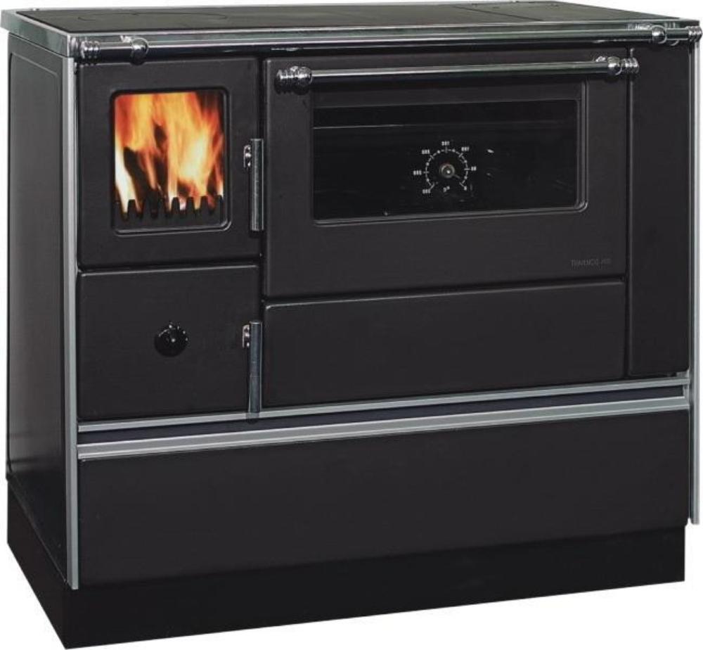 Slika ALFA PLAM Šporet 90H DOMINANT ECO Antracit Drvo/Ugalj