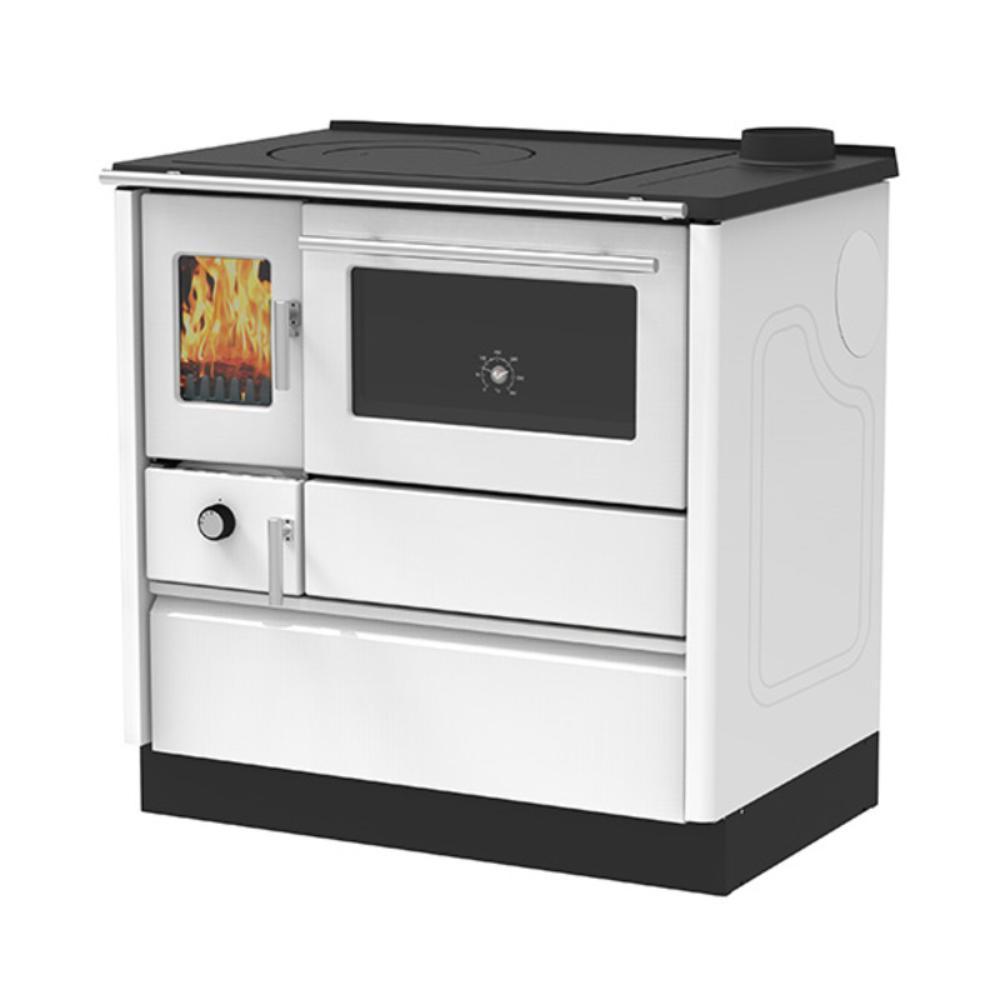 Slika ALFA PLAM Šporet 85G ECO Bela Drvo/Ugalj  