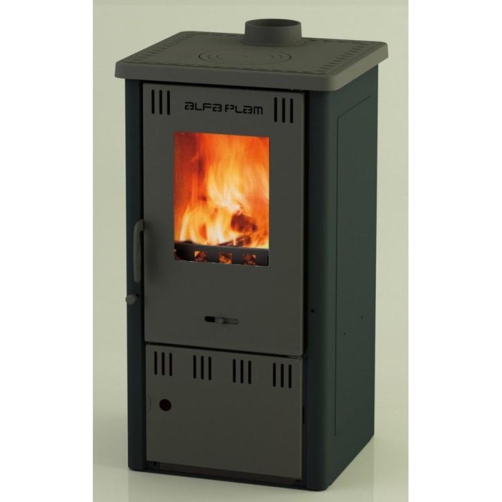 Slika ALFA PLAM Peć na čvrsto gorivo ELITA III ECO Antracit 8kW